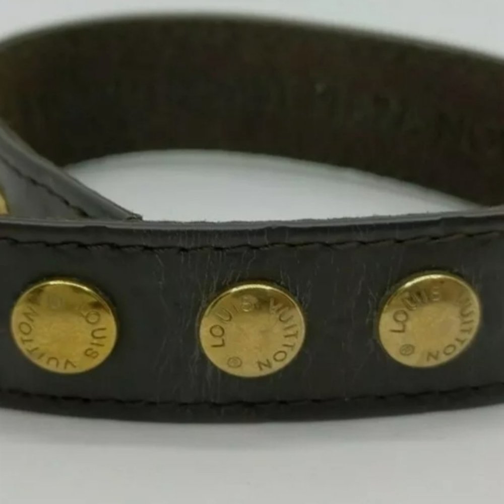 Louis Vuitton Bracelet Vernis Leather Brown Women - Picture 2 of 4